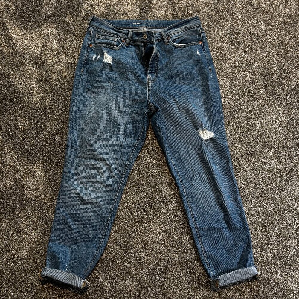 Women's OG Straight High Rise Distressed Jeans